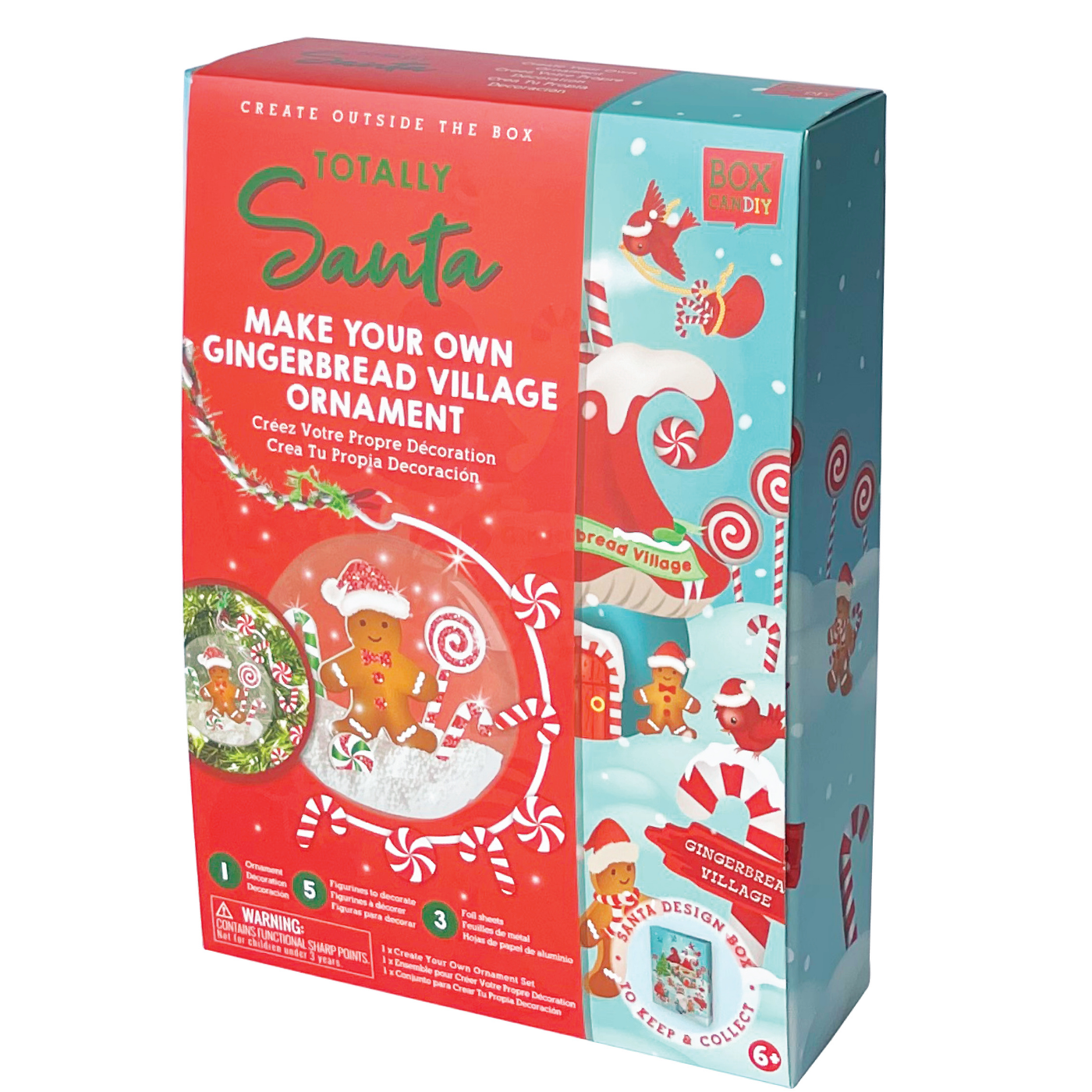 Totally Santa Make Your Own Gingerbread Village Ornament – BOX CANDIY