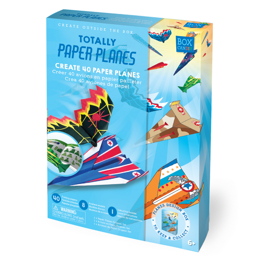 Boxed Image of Totally Paper Planes that shows completed paper airplanes on the front.