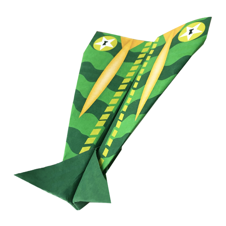 Image of a finished paper airplane.