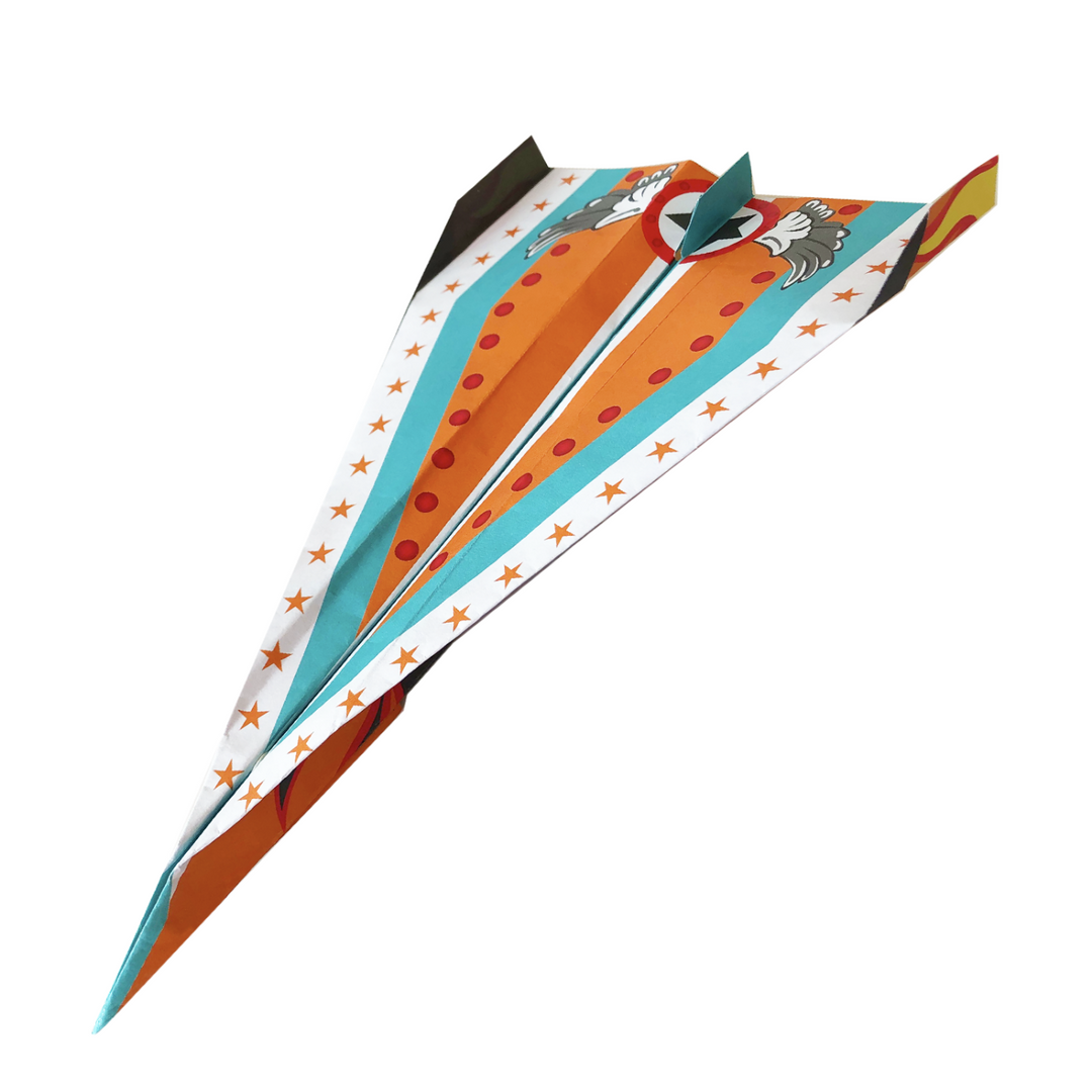 Image of a finished paper airplane.