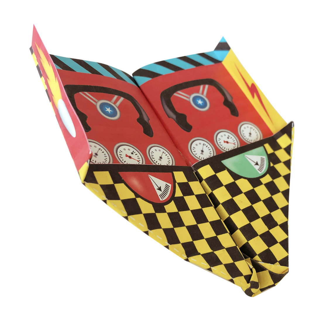 Image of a finished paper airplane.