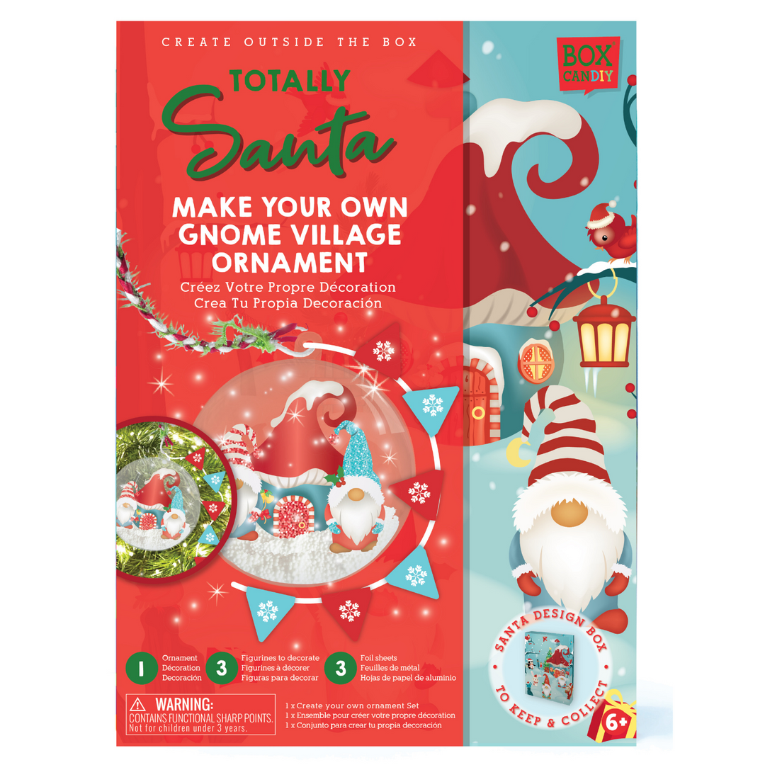 Totally Santa Make Your Own  Gnome Village Ornament 