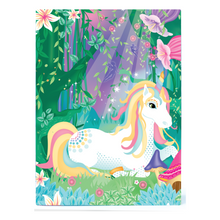 Load image into Gallery viewer, Image of the Totally Magical Unicorns Glitter &amp; Foil Art Set box with unicorns on the back.
