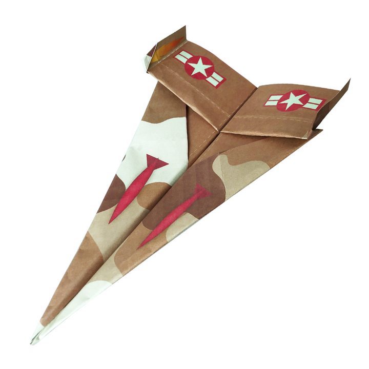 Image of a finished paper airplane.
