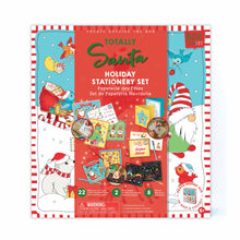 Load image into Gallery viewer, Image of Totally Santa Holiday Stationery Set that is packaged in a cute Christmas packaging
