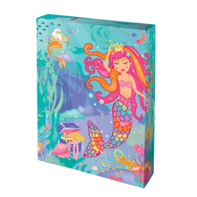 Load image into Gallery viewer, Image of the Totally Mermaids Watercolor Art Set Cardboard box that is decorated with a mermaid. 
